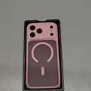 CANSHN Magnetic Compatible with iPhone 17 Pro Max Case, Upgraded [Full Camera Protection] [Compatible with Magsafe] [Translucent Matte] Shockproof Protective Phone Cover 6.9 Inch - Pink