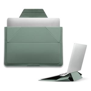 MOFT Laptop Carry Sleeve, 2-in-1 Laptop Bag & Stand for 16" MacBook Air/Pro & Dell/HP/Lenovo/Asus, Stylish Slim Computer Sleeve Bag with Expandable Storage for Computer Accessories, Seafoam