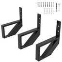 3 Pack Steel Stair Step Riser, 1-Step Metal Stair Stringer Heavy Duty, Steel Stair Stringer for 11.8" Height Deck and Outdoor Steps