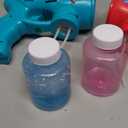 JOYIN 2 Bubble Guns with 2 Refill Solution (10 oz Total), Bubbles Maker, Blower, Machine Blaster for Kids, Toddlers, Outdoors Activity, Party, Birthday Gift, Easter Toys (Blue+Red)