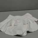 Women Sexy Booty Shorts Ruffle Rave Cheeky Skorts (Small, White)