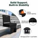 SUNNYFEEL Stadium Seats with Back Support & Cushion - Folding Bleacher Seat, 3.1" Thick Foam, 300 LB Portable Chair with Storage Pocket & Shoulder Strap for Games, Sports, Camping, Concerts