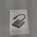 Acer SD Card Reader USB C, 3 in 1 Memory Card Reader with Dual Slots & USB 3.0, Micro SD Card Adapter for iPhone 16/15 Compatible with Camera, Android, MacBook Pro/Air, Laptop (Grey)