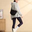 Crossbody Sling Bag for Women Men Trendy, Crescent Bag with Adjustable Strap, 2 Zippers Lightweight