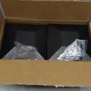 6x6 Post Caps for 5.5inx5.5in Wood Fence Post, Water-Proof UV-Proof Weather Resistance Durable PP Plastic Decking Post Top Cap Cover with Mounting Screws, 12 Pcs, Black