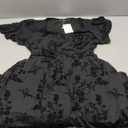 LILLUSORY Womens Summer Floral Maxi Dress Short Sleeve V Neck Wedding Guest Long Dresses with Pockets (Small, Black)