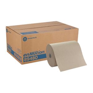 enMotion Georgia‑Pacific (by GP PRO) 10 in 800 Linear Feet Recycled Paper Towel Roll, Brown, 6‑Roll Case Paper Towel Rolls, 89480