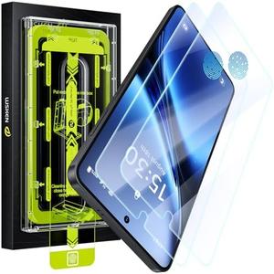 Peck of 2 WSKEN for Samsung Galaxy S25 Edge Screen Protector - [Fingerprint Unlock Support] Case Friendly Auto Dust Removal Shatterproof Bubble Free HD Tempered Glass Film for Galaxy S25 Edge,2 PCS