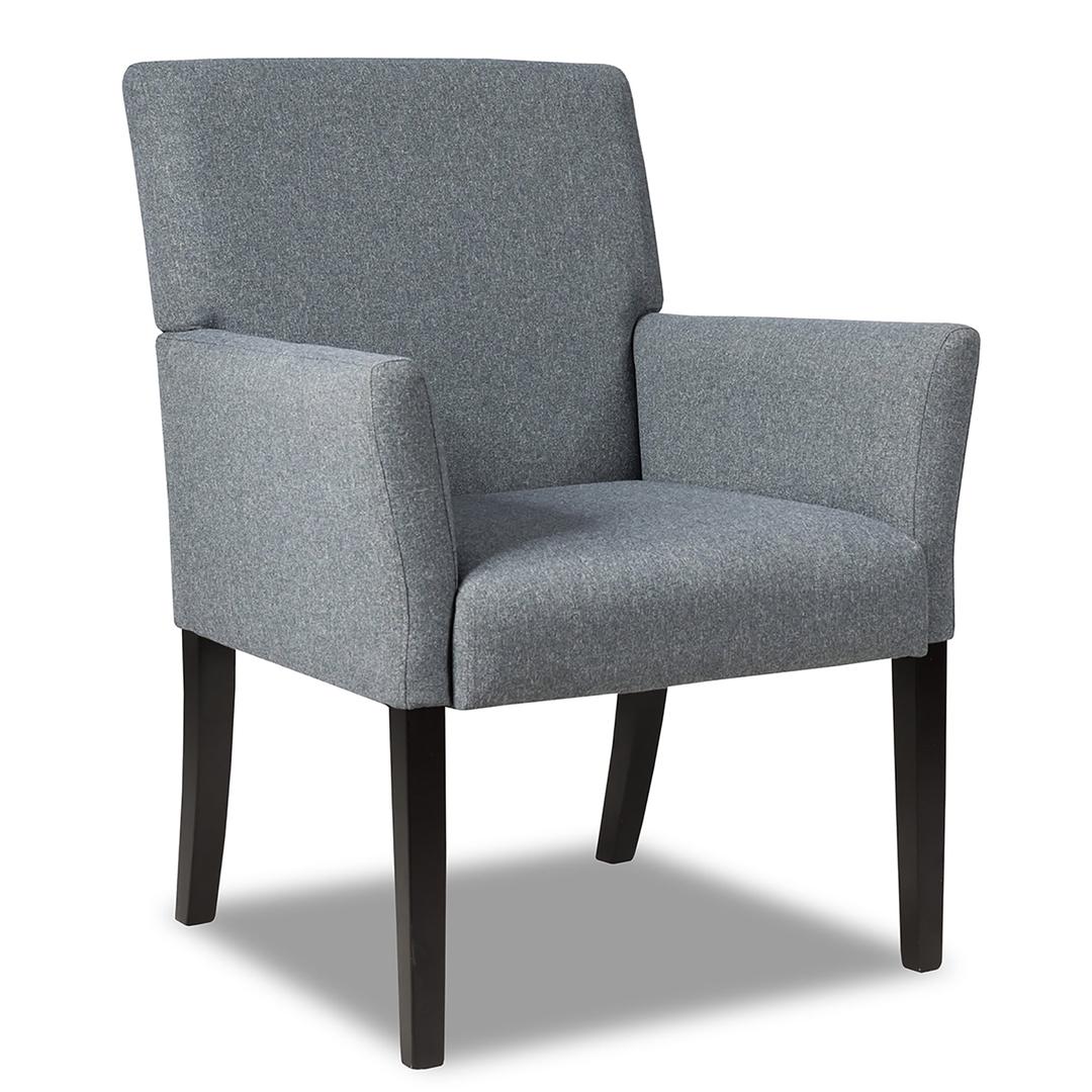Executive Guest Chair Accent Chair Arm Chair w/Rubber Wood Legs, JV12369GR
