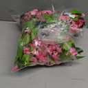 Lvydec Wisteria Artificial Flowers Garland, 4 Pcs Total 28.8ft Artificial Wisteria Vine Silk Hanging Flower for Home Garden Outdoor Ceremony Wedding Arch Floral Decor (Pink)