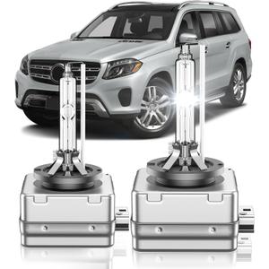 Fit for Mercedes Benz 2017-2019 GLS450 GLS550 GLS63 AMG 2008-2015 GL320 GL350 GL450 GL550 GL63 GLK350 GLK450 D1S HID Xenon Headlight Bulbs, High Low Beam Light Bulb, 6000K White, Pack of 2