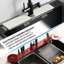 Faucet Mat for Kitchen Sink, Diatomite Stone Drying Mat & Sink Protector, Prevent Moisture, Quick-Dry Splash Guard for Kitchen & Bathroom Counter, Ivory, 23.6" x 3.9"