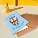 3 x Funny Birthday Cards, Birthday Cards for Boyfriend, Husband, Fiance, Perfect for Partners, "Happy Birthday To My Otter Half"