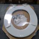 BEMIS 500EC 390 Toilet Seat with Easy Clean & Change Hinges, 1 Pack Round, Cotton White