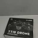 TT19 Foldable 1080P Drone with Camera for Adults, 270 Obstacle Avoidance, Brushless Motor Drones RC Quadcopter with Optical Flow Positioning, Level 3 Wind Resistance, Altitude Hold, Green