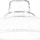 Seeded Glass Replacement Shade, High Transmittance Glass Lampshade Covers for E26 Vanity lighting Fixtures Pendant lamp Ceiling lamp Wall lamp.