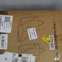 CAMPHILL 2PCS Portable Stadium Seat Cushion for Bleachers,Folding Lightweight Seat with Backrest,Adjustable Straps,Ideal for Camping,Hiking,Sports Events,Outdoor Concerts (Black)