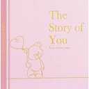 Lanpn Hello Baby First 5 Year Memory Book for Boy Girl - Linen Hardcover Baby Book Keepsake for New Parents - Newborn Baby Journal Scrapbook Photo Album Baby Milestone Book (Pink, 154 Pages)