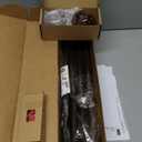 KAMANINA 1 Inch Curtain Rods for Windows 66 to 120 Inches Bronze Heavy Duty Curtain 32 to 120 (2.6-10ft), Adjustable Long Drapery Rods with Marbled Finials