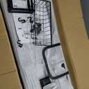 bukfen Dish Drying Rack, Over The Sink Dish Drainer Drying Rack 2 Tier Dish Rack with Cover for Kitchen (Black, Middle 33.46 Length)