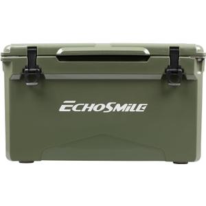 EchoSmile 40 QT Rotomolded Cooler, Built to Stand up to The Rigors of The Journey (Olive Green)