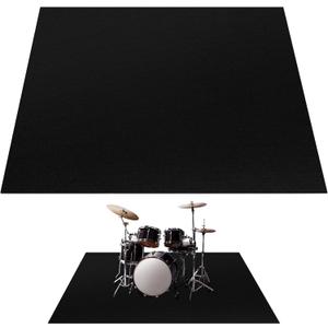 Drum Rug, 6x5FT Drum Mat, Drum Carpet with Non-Slip Grip Bottom, Soundproof Musical Instrument Rug (Drum Rug)