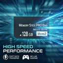 128GB Memory Stick Pro Duo MARK2 Superior High-Performance Memory with Seamless Compatibility for PSP1000/2000/3000, Cyber-Shot DSC, DSLR & Handycam
