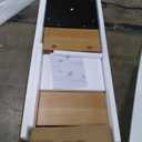 Modern Fluted TV Stand & Media Console - 70-Inch, Fluted Black & Oak - Entertainment Center for 32-80-Inch Screens with Soft-Close Doors & Cord Management