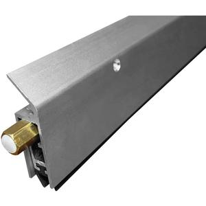 Fire Rated/Light Duty/Surface Mounted Automatic Door Bottom (7123CA) with Solid Rubber Extrusion, SMS # 6 x 1'' Supplied, (32'' L x 19/32" W x 2" H)
