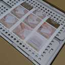 5 Pack Stackable Closet Storage Basket - Stackable Storage Bins, Multifunctional & Foldable Closet Organizer Waterproof, Wardrobe Cupboard Space-Saving Hat Storage Drawer Organizer, White