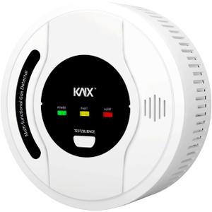 4-in-1 Carbon Monoxide Detectors, Smoke Detector, Natural Gas Detector, Propane Detector, CH4/LPG/Smoke and Carbon Monoxide Detector,Battery Powered,LED Indicator,Natural Gas Leak Detector for Home,RV (White)