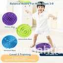 Balance Board for Kids, 20 inch Balance Board Maze with 2 Balls, 3 Replacement Labyrinth Boards, Toddler Wobble Boards for Sensory Training, Non-Slip Pedals, Max Load 130 Lbs, One Size