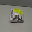 2 x Super Long <10 FEET> Nylon-Braided USB to 8pin Lightning Charging Cable  Charge Cord Compatible with iPhone 5-14, Airpods 1,2,3, Pro1,2, Airpods Max w/Quality Aluminum Connectors (Black)