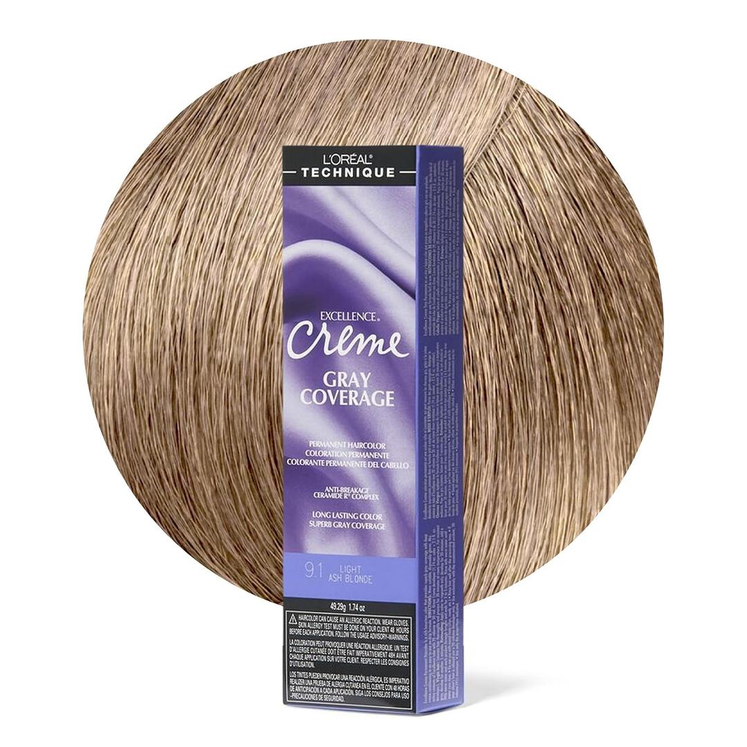 L'Oral Technique Excellence Crme Permanent Hair Color | Long-Lasting Hair Dye | Rich Formula with No-Drip Application | Superb Gray Coverage | For All Hair Types