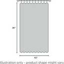 BGment Polyester Curtains 36 Inch Length for Short Window, Rod Pocket Light Filtering Textured Drapes for Bathroom Kitchen Cafe Bedroom Back Tab Lightweight, 2 Panels, 42"W x 36"L (Pack of 2), Dark Linen