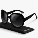 miyya Bug Eye Oversized Polarized Sunglasses Womens, Trendy Retro Sun Glasses for Women 2025, Oversized UV Protection Shades