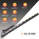 10-Outlet Heavy Duty Power Strip Surge Protector Metal Long Extension Cord 6-Foot, SGS Certified,Black(1000J)