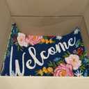 DII Natural Coir Doormat Outdoor Welcome Mat, 17x29, Roses