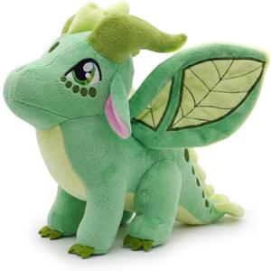 EASELR Wings of Fire Dragon Plush Toy Rainwing Dragon Stuffed Animals Pterosaur Plush Flying Dragon Pillow Plushies Gifts for Fans Kids Boys Girls (leafwing)