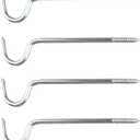 4pcs Single Curtain Rod Support,Simple Curtain Rod Bracket Without Screws,2-1/2inch