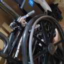 Medline Reclining Wheelchair, Desk-Length Arms and Elevating Leg Rests, 20" x 18" Seat (W x D)