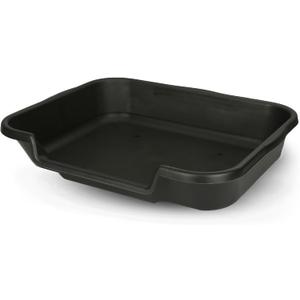 Dog Litter Box, Large Size, Blacksmithe Black, Durable & Pet Safe Puppy Litter Box, Indoor Open Top Entry Dog Litter Pan, Comfortable for Dogs, Great for Dogs up to 20 lbs