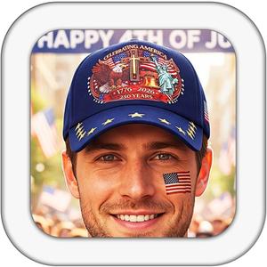 Campsis 250th Anniversary USA Hat Adjustable Patriotic Hat for Men Women | Blue Independence USA Hat American Flag Baseball Cap 1776-2026 Embroidered Trucker Hat (Blue)