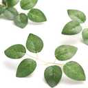 Ling's moment Artificial Plants Bulk Rose Leaves Decor,35Pcs Fake Greenery Filler Decorations, Realistic Texture Plants for Wedding Bouquets/Table Centerpieces, Garden/Pot, and Floral Arrangement