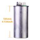35/5 uF 35+5 MFD 6% 370V/440V CBB65B AC Capacitor Dual Run Round Capacitor Replacement 35 5 uF MFD 370 440 Volt VAC for AC Unit Fan Motor Start or Heat Pump or Condenser Straight Cool