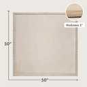 Hakuna Matte CloudSoft Play Mat - Beige 50" x 50" Super Soft | Waterproof Baby Rug | Luxury Cushioned Comfort | Safe & Non-Toxic for Tummy Time | OEKO-TEX Certified Modern Home Decor