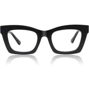 Cat Ete Blocking Glasses for Women, Stylish UV400 Protection - Matching Soft Case  