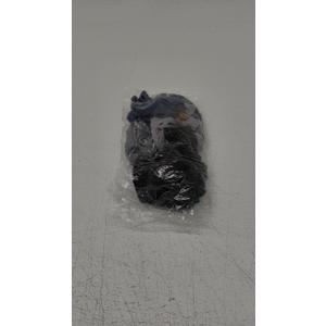 3 Pieces Bouffant Cap with Buttons Elastic Soft Flower Stretch Head Wraps for Nurses (3 Count (Pack of 1), Black, Gray, Navy Blue)