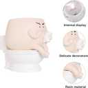 Face Planter Pots Funny Toilet Plant Pot for Indoor Plants, Cute Face Head Flower Pots Quirky Succulent Planters Gift Ideal for Home, Office, Christmas