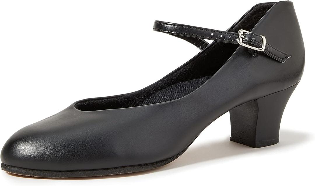 Capezio Womens Student FootlightDance Shoe (7.5 Wide, Black)